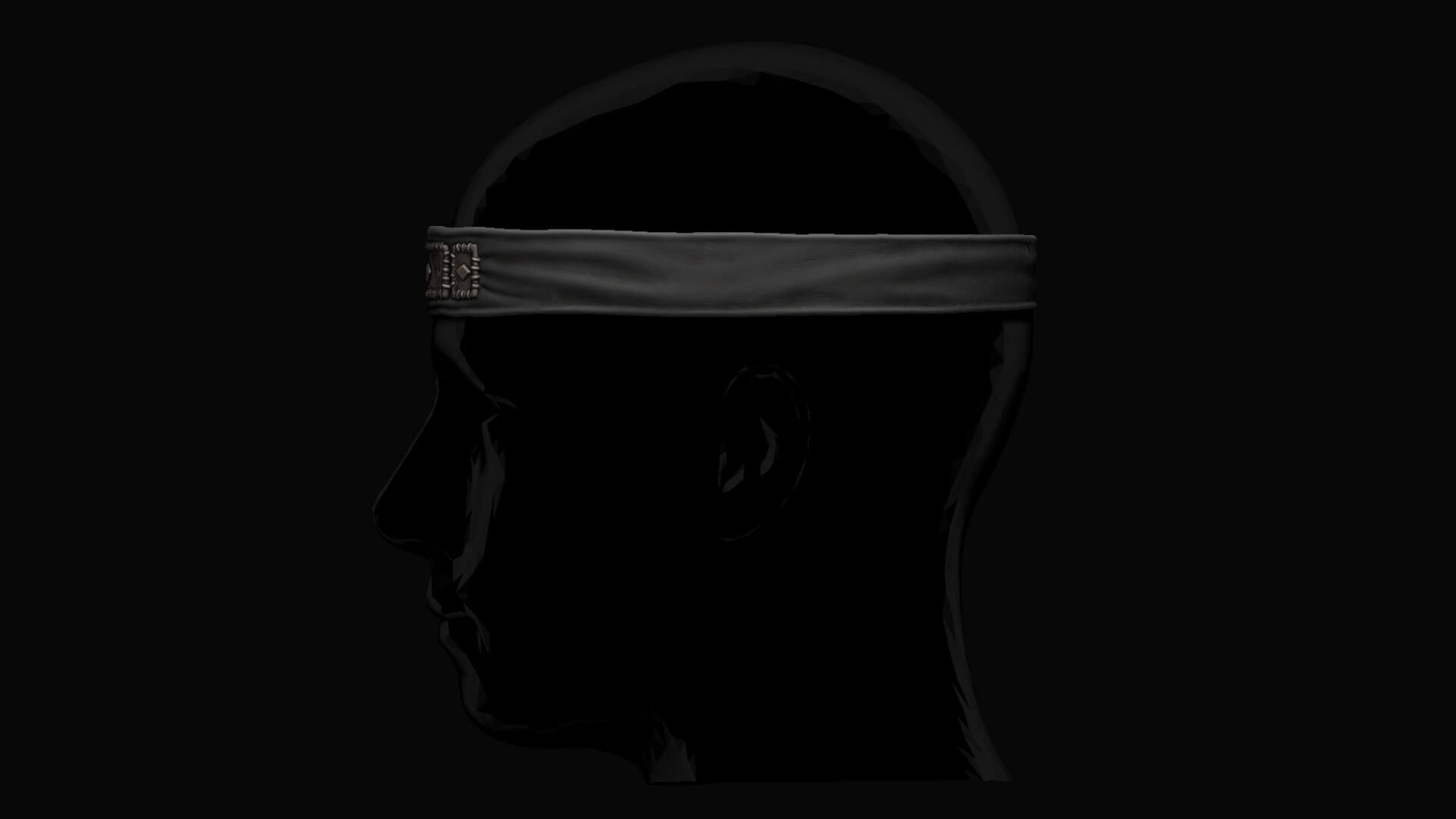 Ghost of Tsushima Headband For The Ghost Mask 3D Model by blackstar90