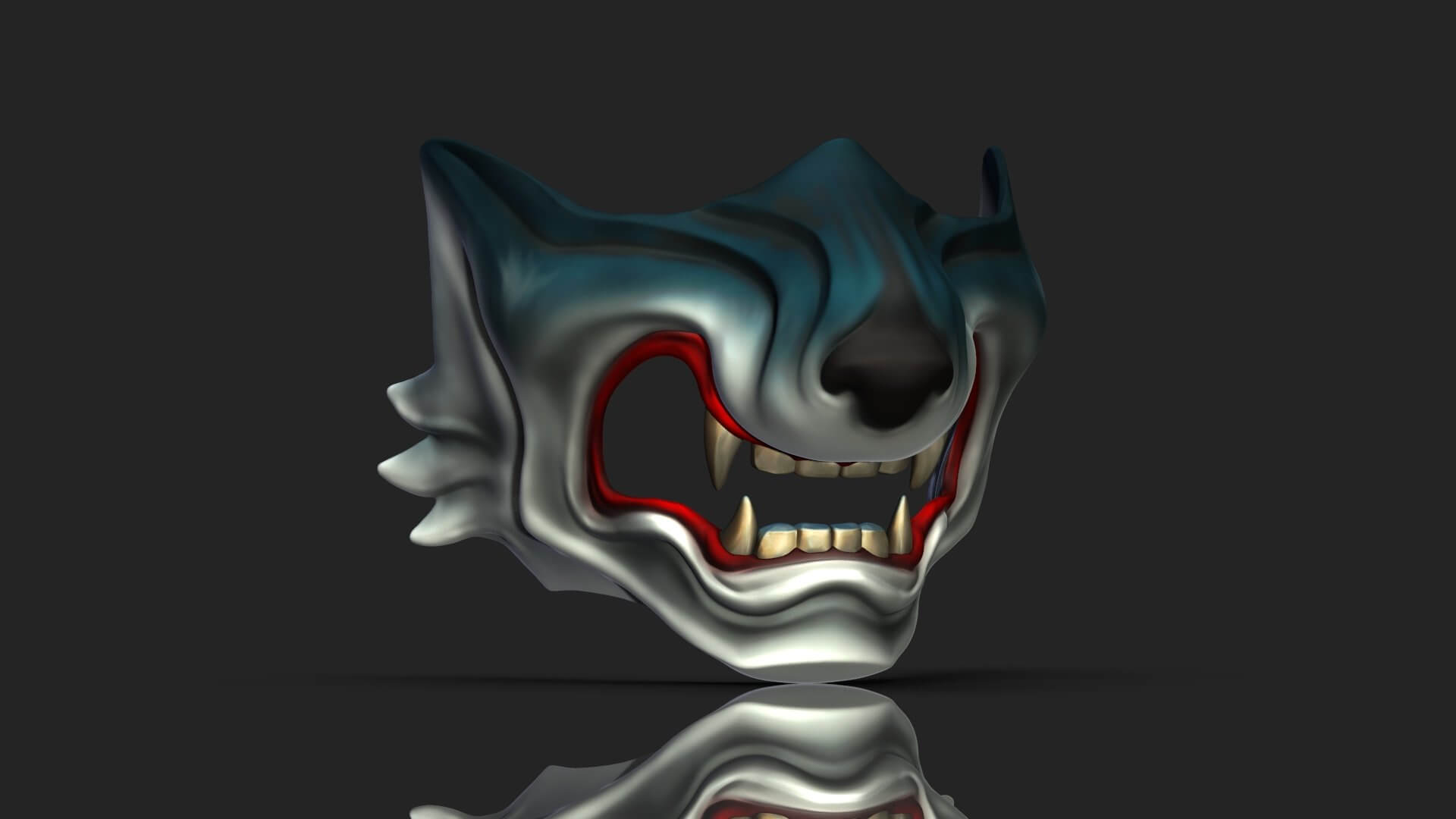 Ghost Of Tsushima Wolf Mask 3D Print Model by blackstar90