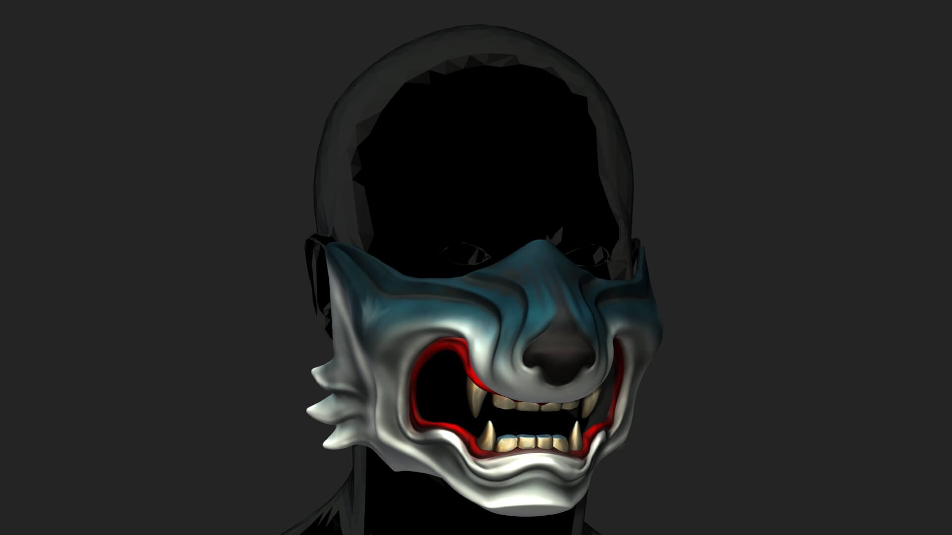 Ghost Of Tsushima Wolf Mask 3D Print Model by blackstar90