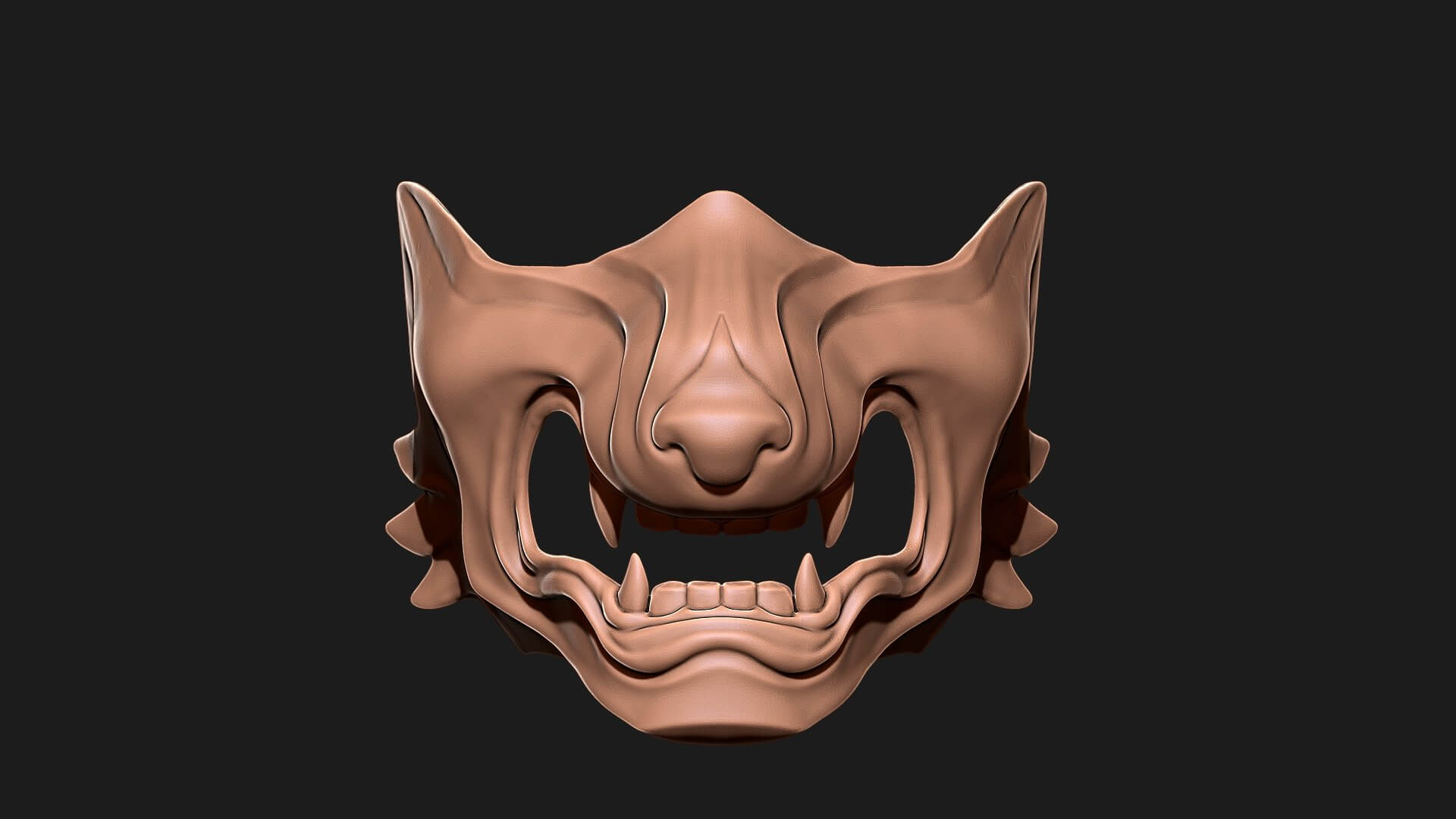Ghost Of Tsushima Wolf Mask 3D Print Model by blackstar90