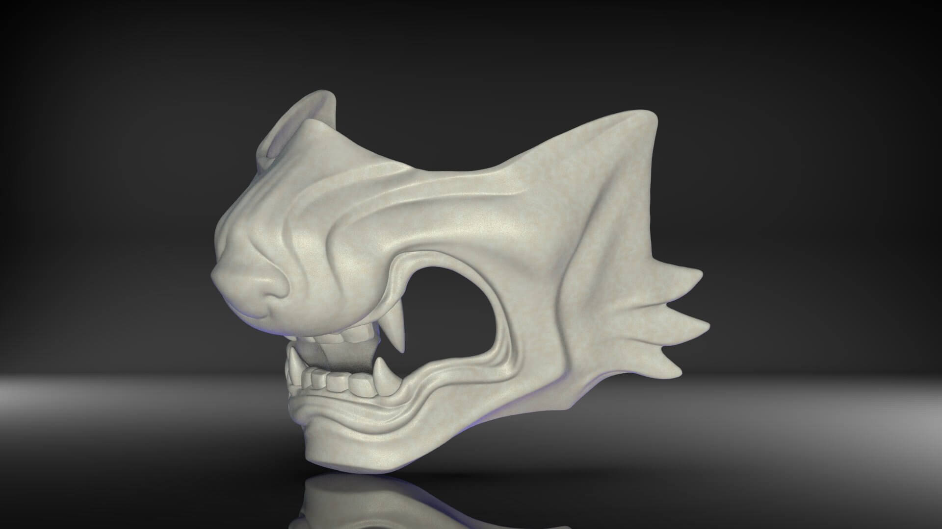Ghost Of Tsushima Wolf Mask 3D Print Model by blackstar90