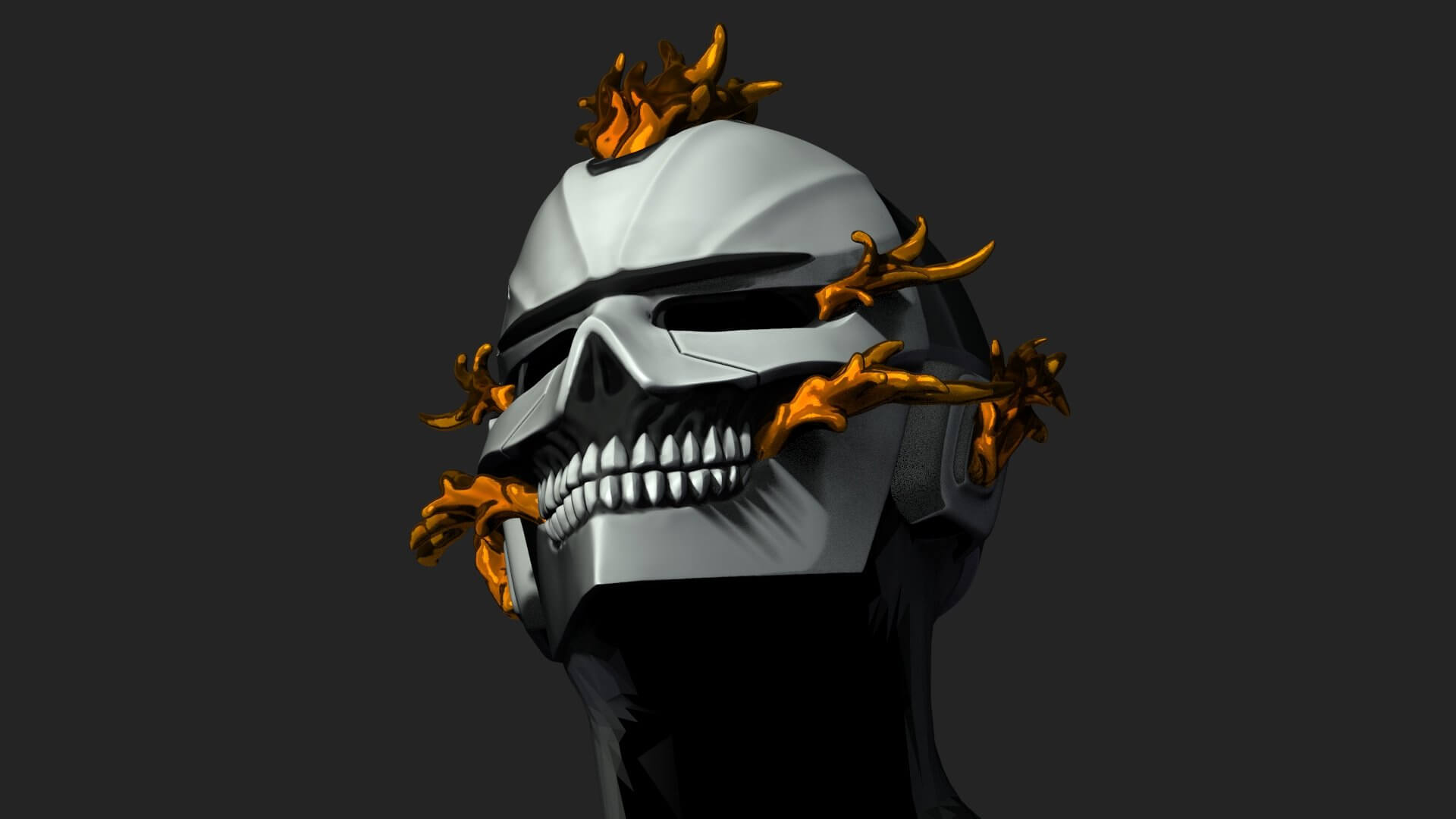 Ghost Rider Helmet - Marvel Midnight Suns 3D Model by blackstar90
