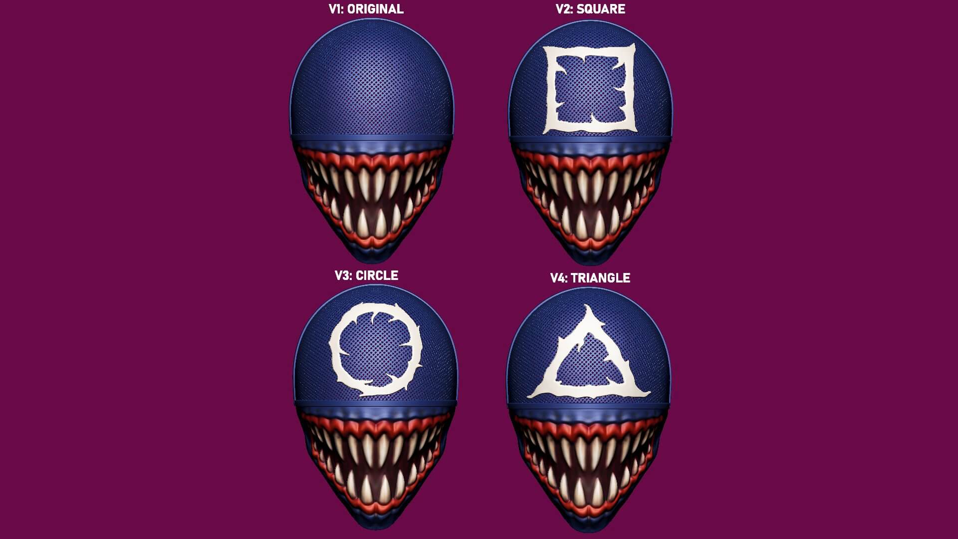 Squid Game Soldier Venom Mask - Print Ready 3D Model by blackstar90