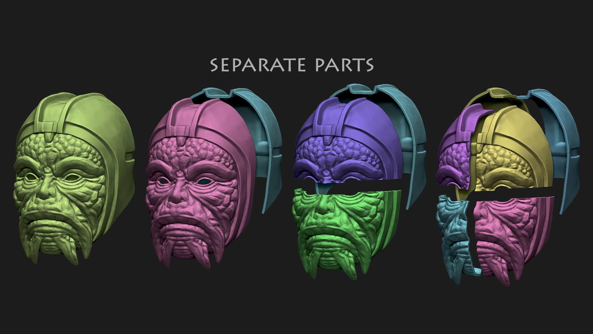 Маска 3в1. Mask loki 3d model. маска 3d эволюция traveler.