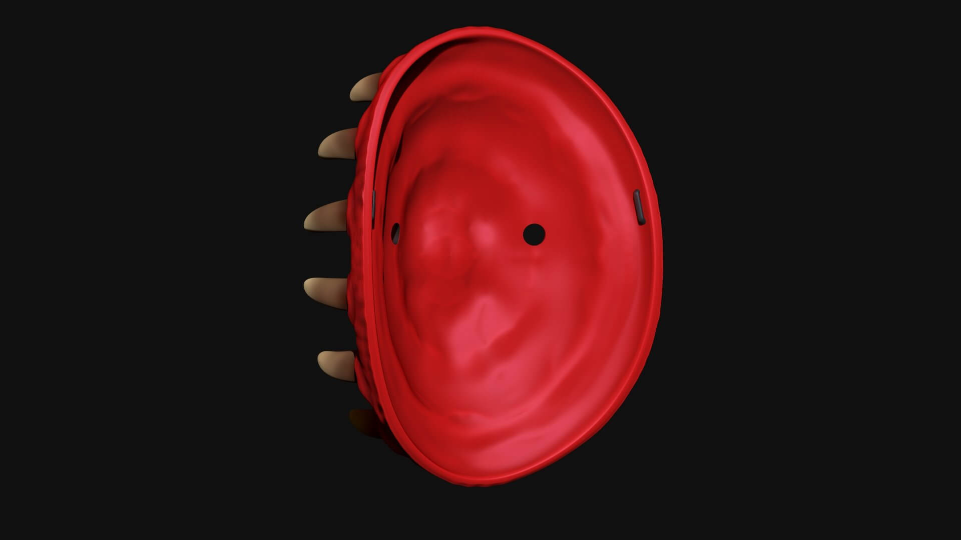 Tooth Horror Mask 3D Print Model by blackstar90