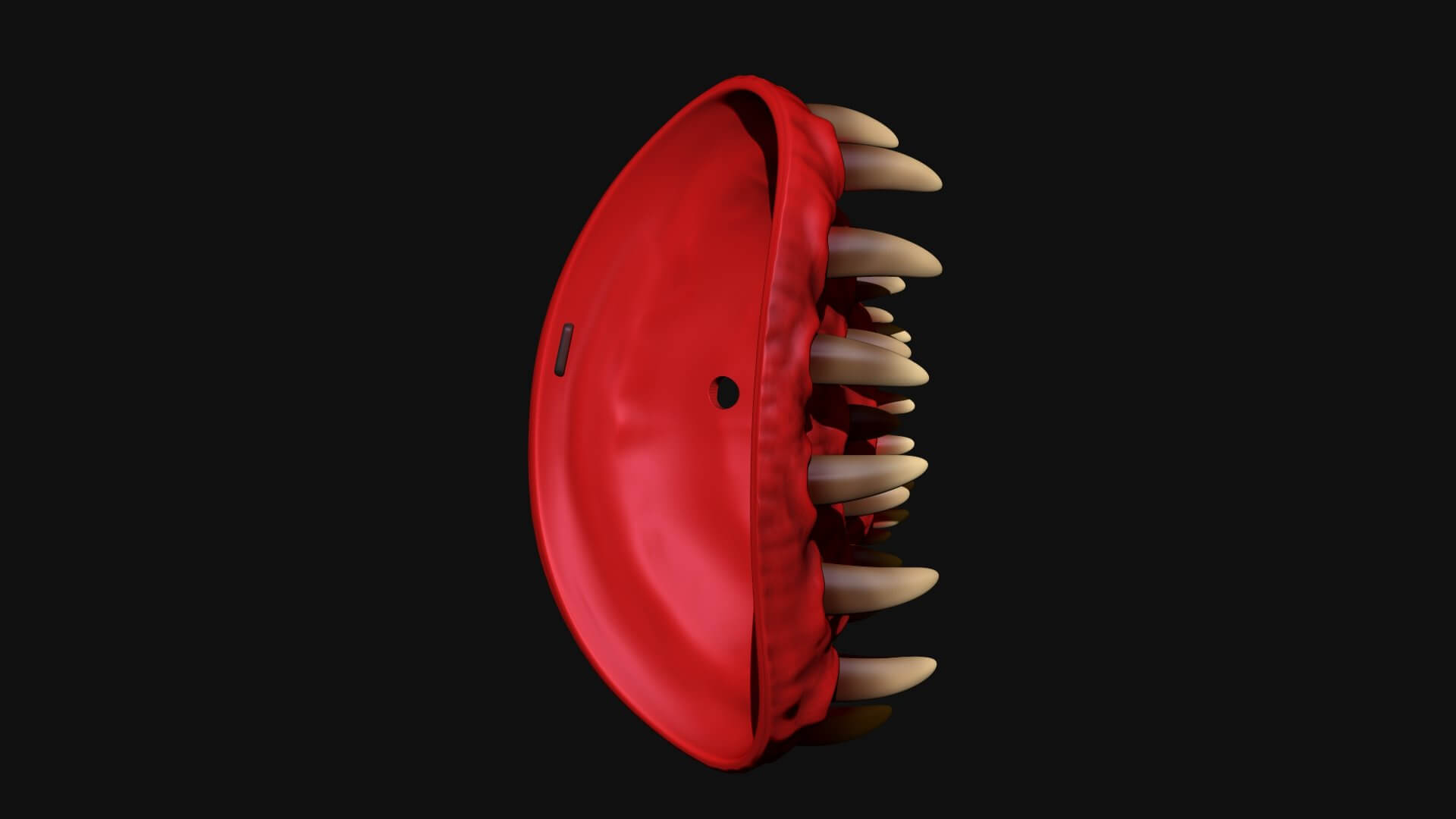 Tooth Horror Mask - 3D Model by blackstar90