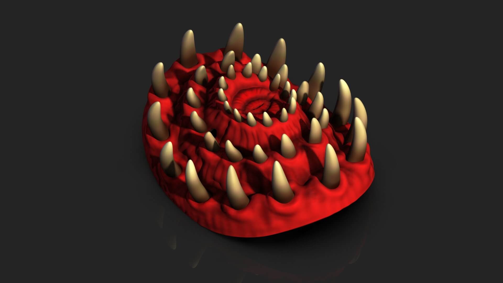 Tooth Horror Mask 3D Print Model by blackstar90