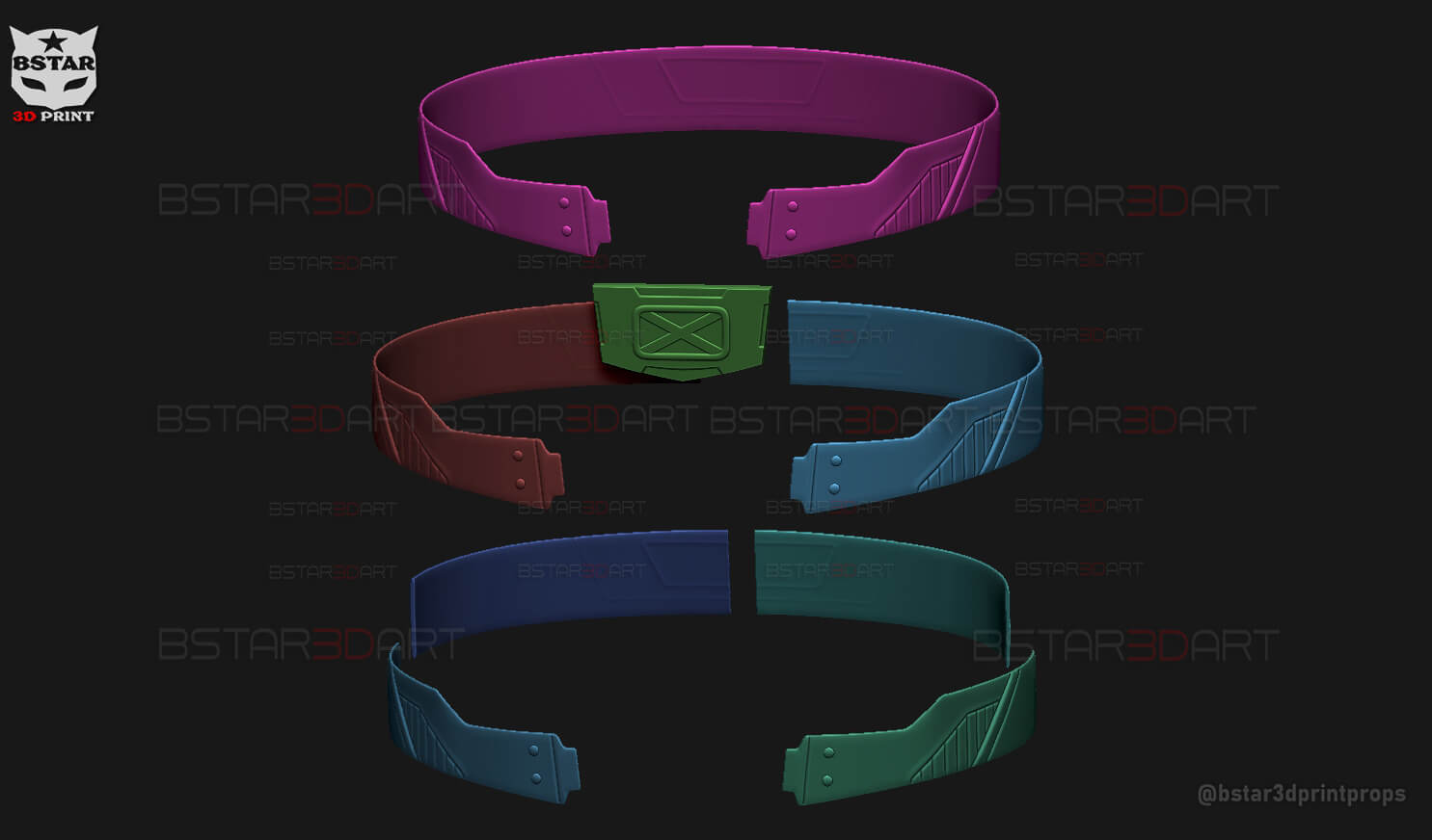 Wolverine Belt Costume Marvel Cosplay 3D Model by blackstar90