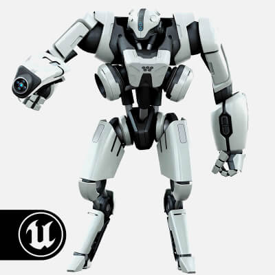 Battle Droid Syrios-D Auto-Rig Pro Rigged for Mixamo Unreal