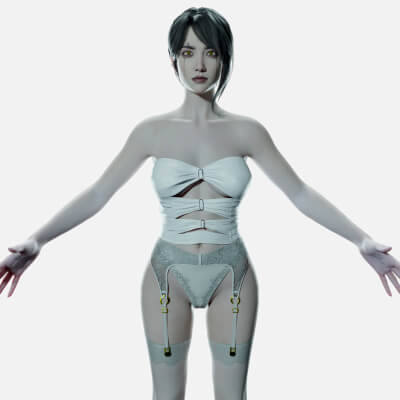 Asian - Chinese Girl PBR 8K Highdetail Full - Rigged 2026