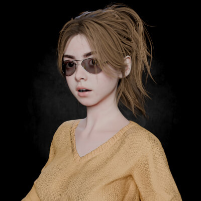 Cute Girl PBR 8K High Detail Full Rigged 2026