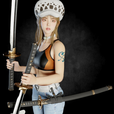 Nami - One Piece PBR 8K Highdetail Free Version