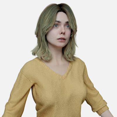 Pretty Girl PBR 8K High Detail Full Rigged 2026