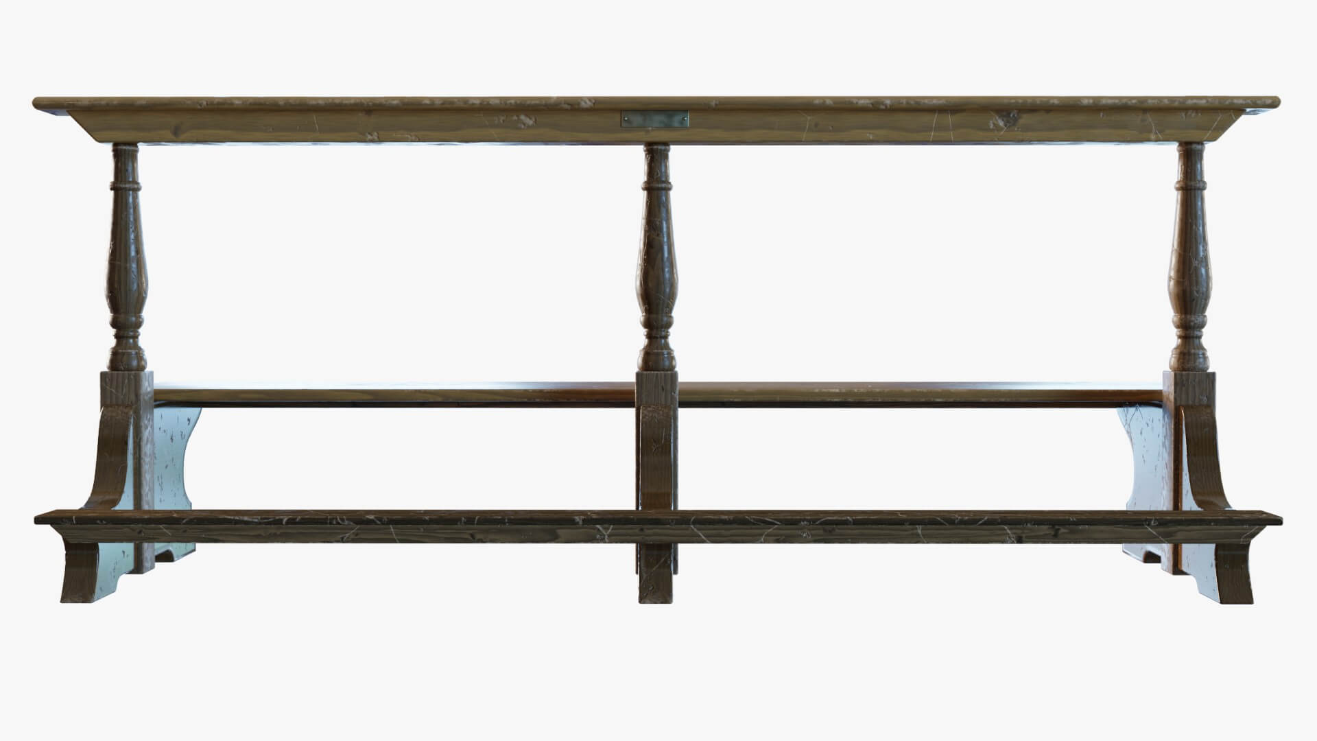 Church Bench 3D Model by Blenduffo