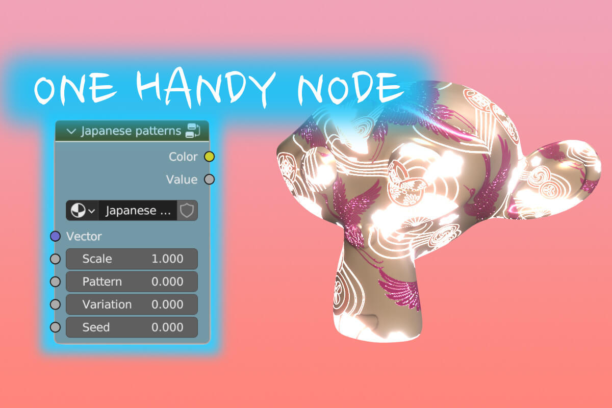 Japanese Patterns for Blender 3D Material or Shader by Blenduffo