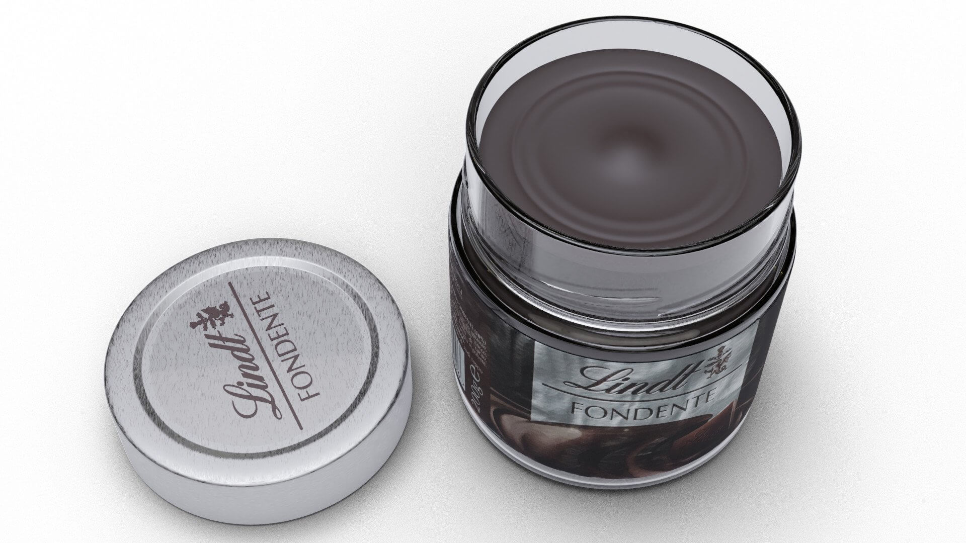Lindt Chocolate Spread Jar 3D Model by Blenduffo