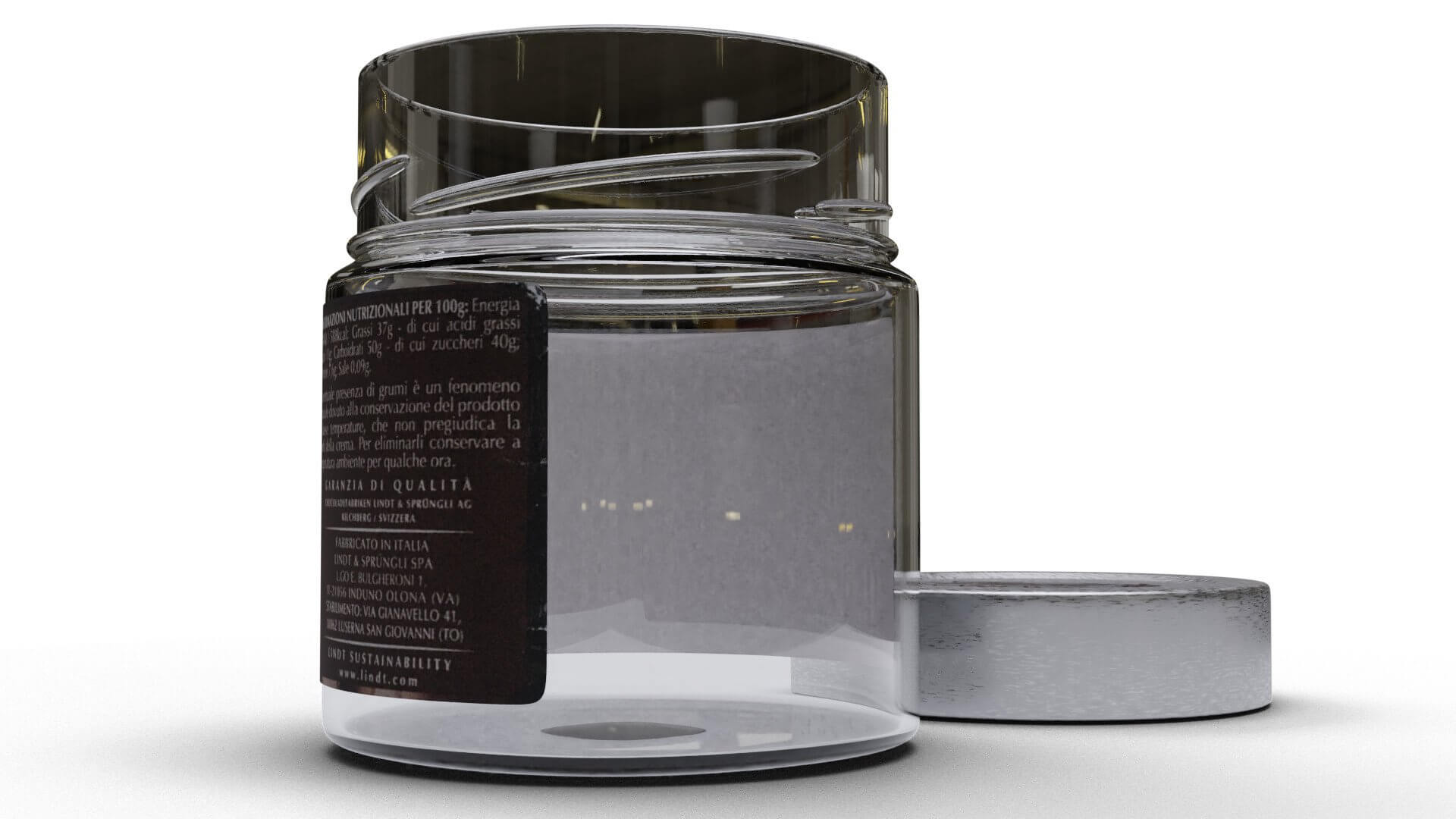 Lindt Chocolate Spread Jar 3D Model by Blenduffo