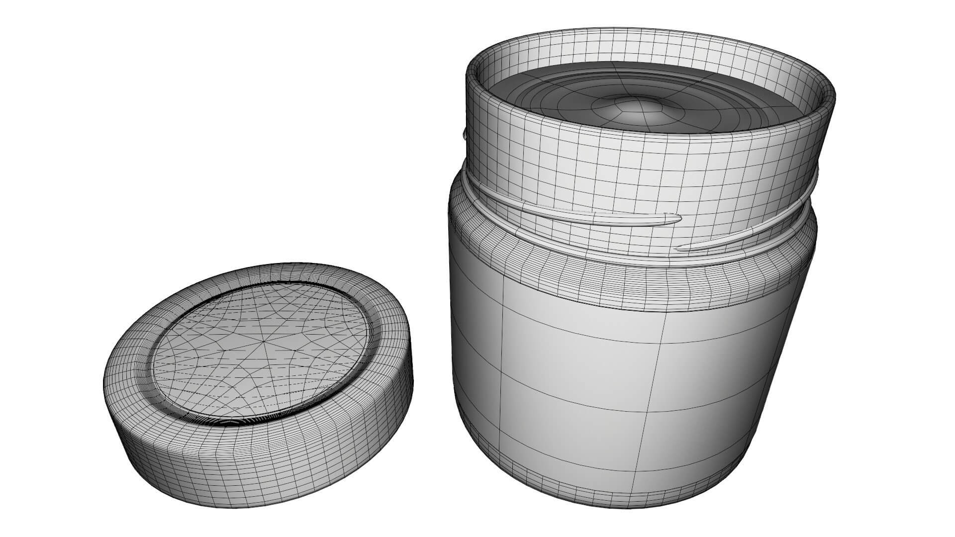 Lindt Chocolate Spread Jar 3D Model by Blenduffo