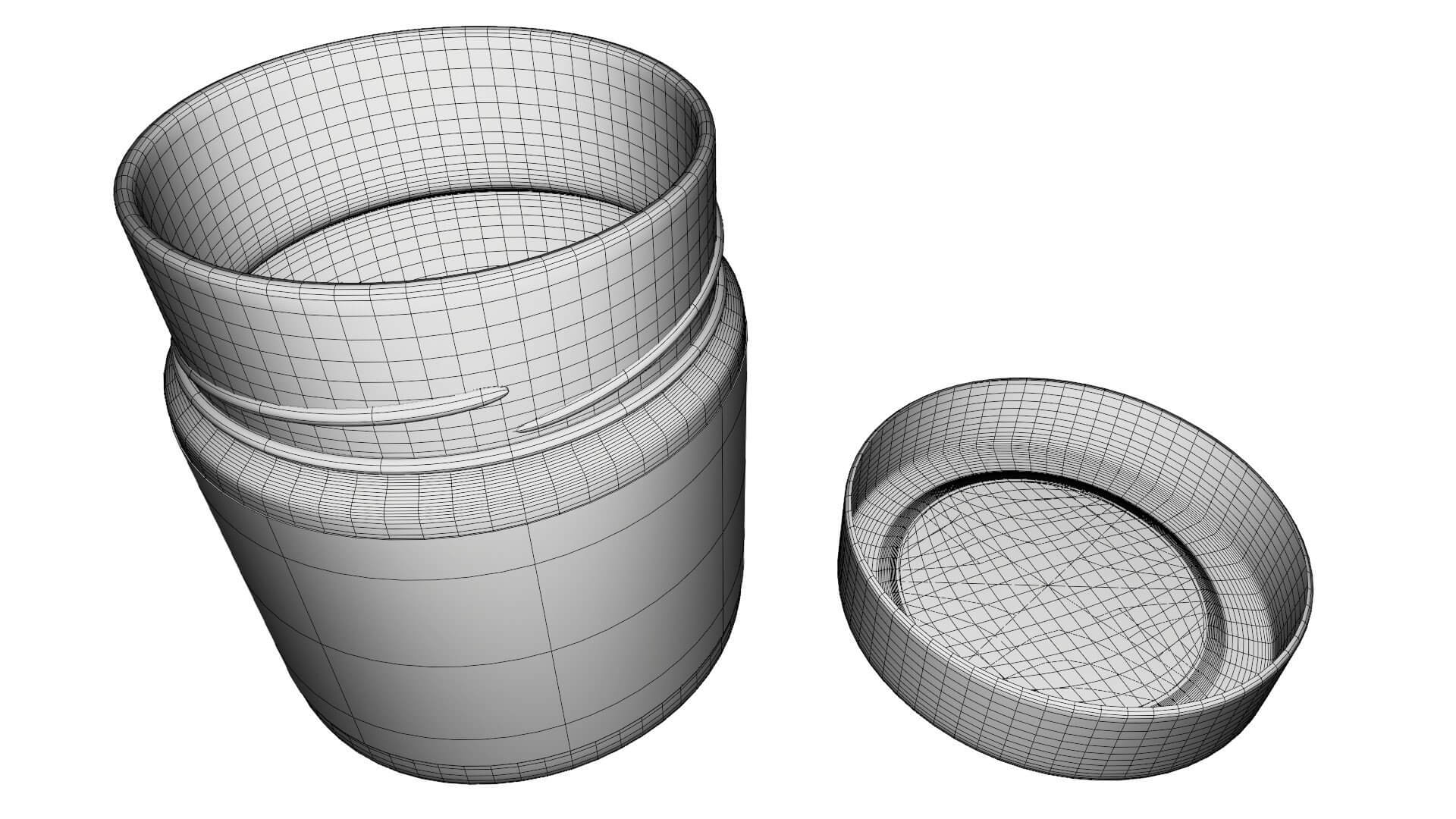 Lindt Chocolate Spread Jar 3D Model by Blenduffo