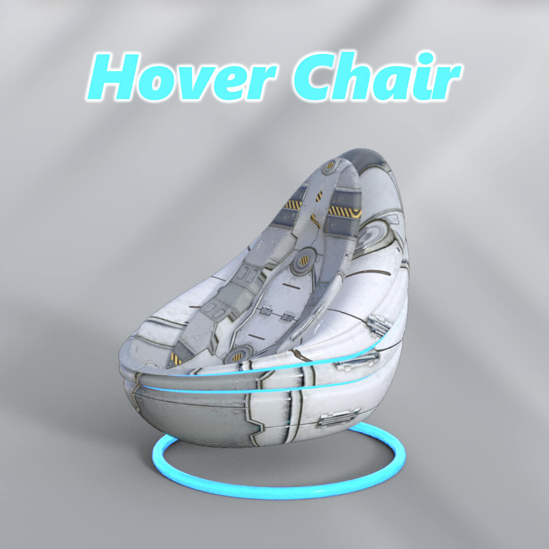 Futuristic Hover Chair Daz Content by BoBo3D