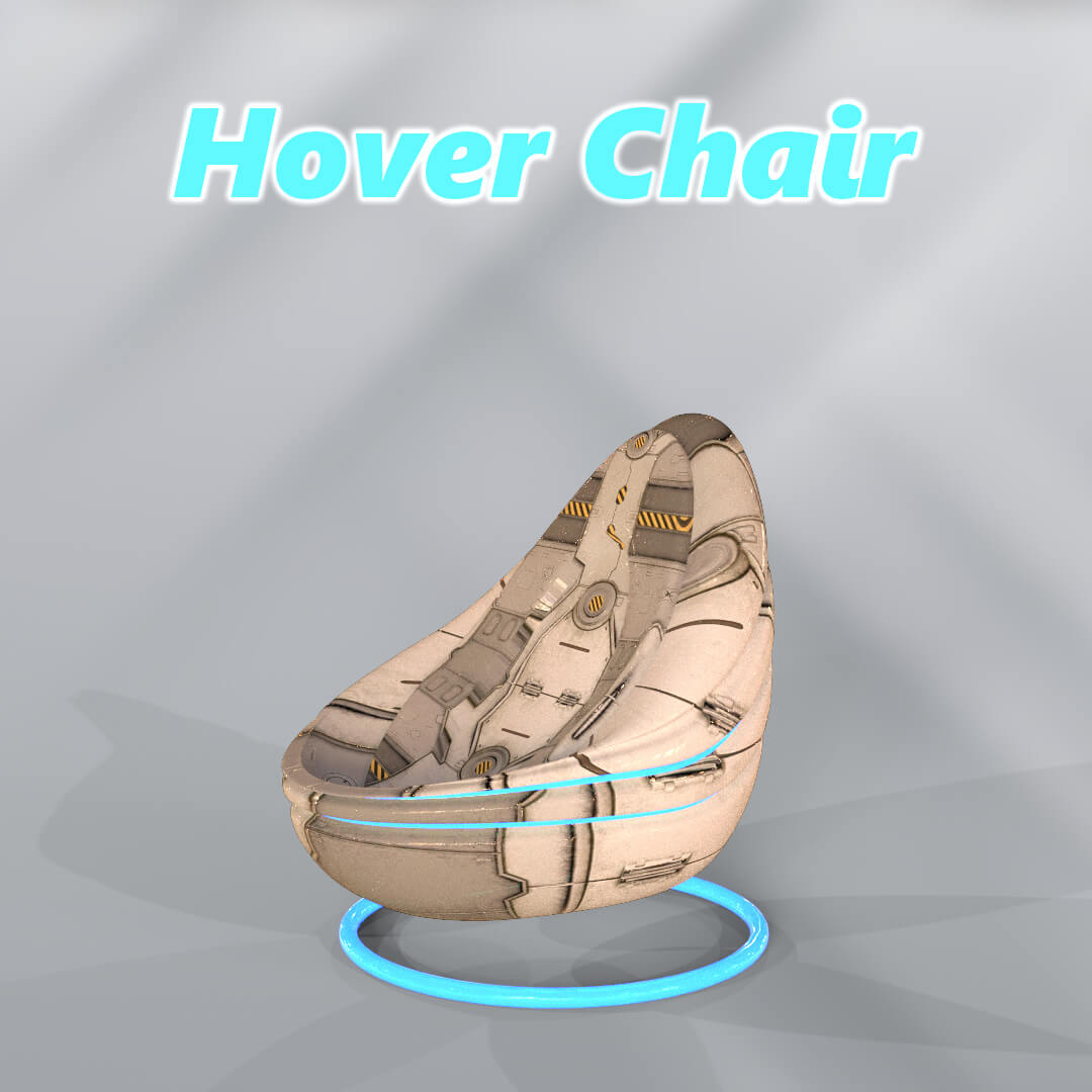 Futuristic Hover Chair Daz Content by BoBo3D