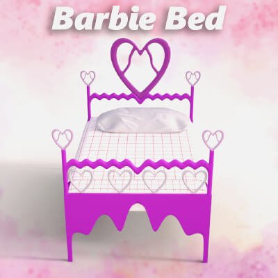 Pink Barbie Bed