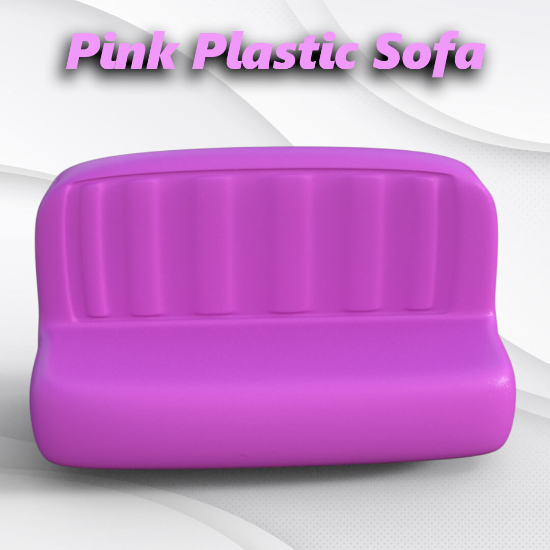 Pink Plastic Sofa Daz Content by BoBo3D