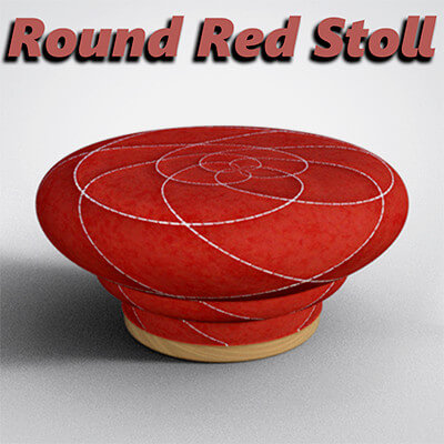 Small Round Red Stoll
