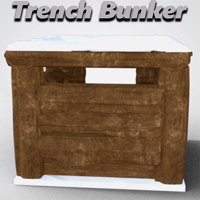 Wooden Trench Bunker
