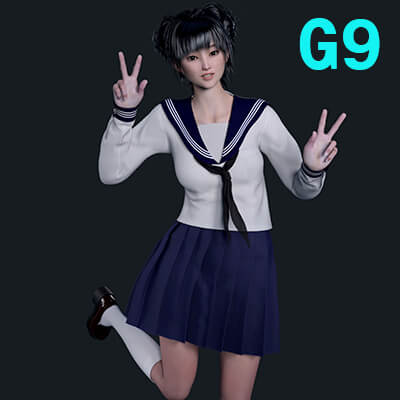 BT Eriko for Genesis 9 Female by BoldTofu