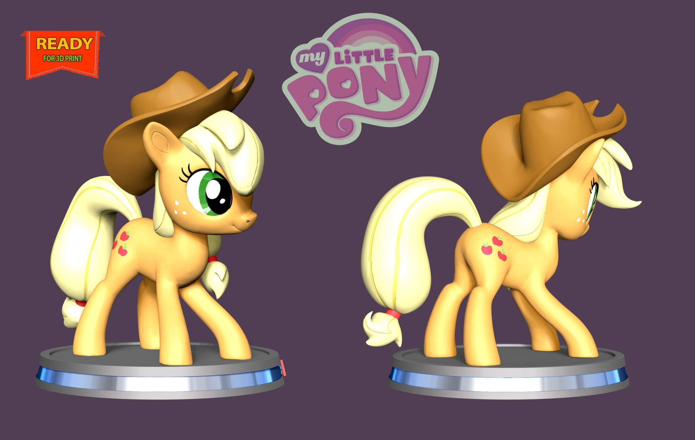 Applejack Model AppleJack - Little Pony 3D Model by Bon Bon Art