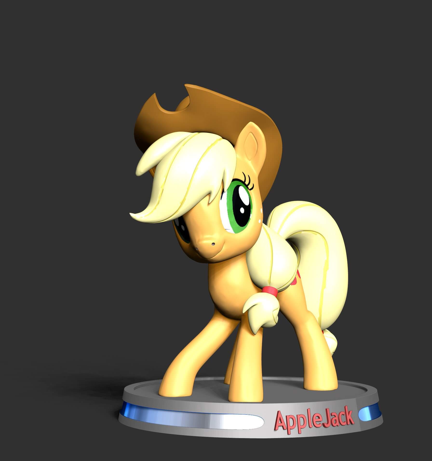 Applejack Model AppleJack - Little Pony 3D Model by Bon Bon Art