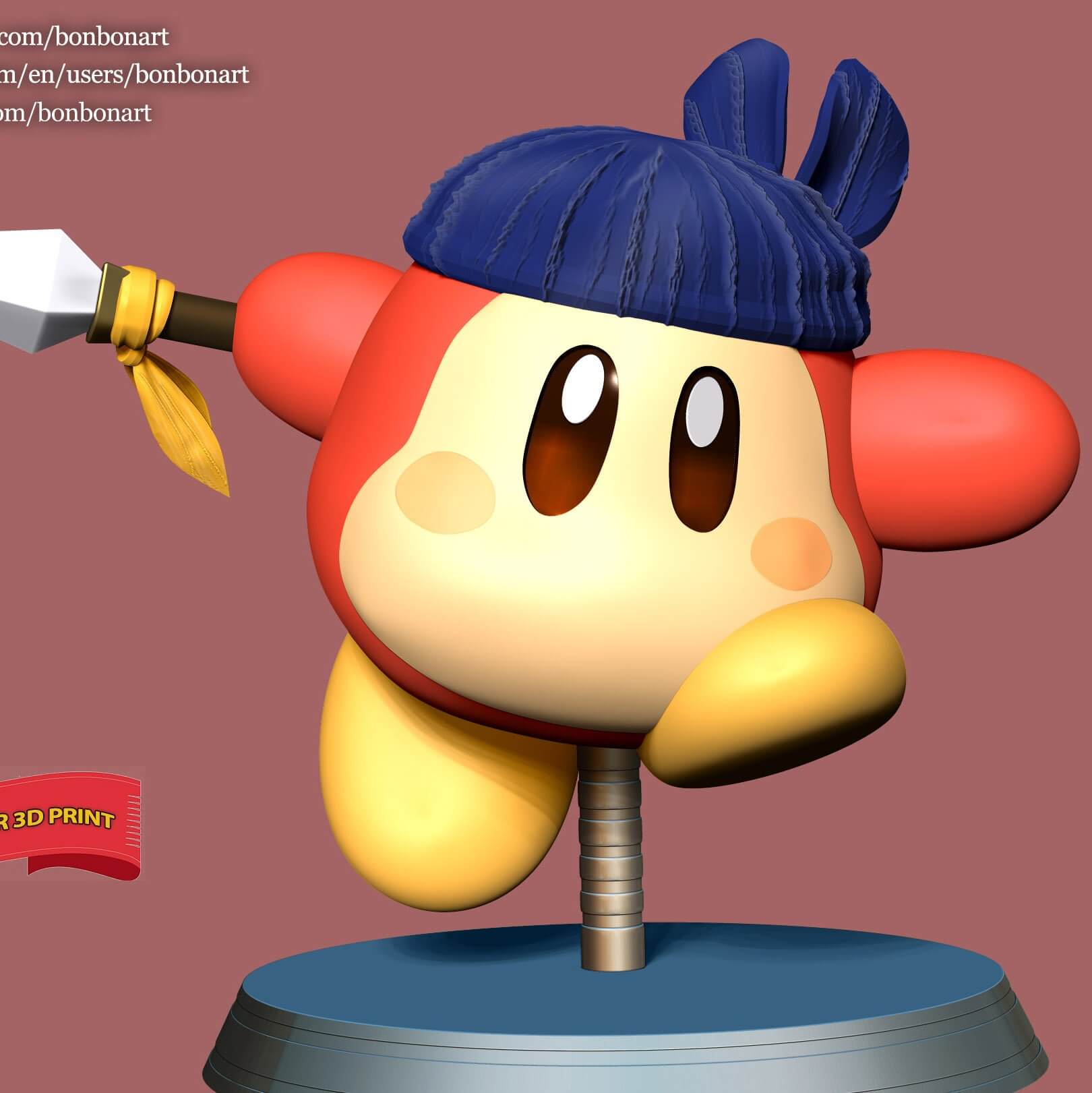 Bandana Waddle Dee 3D Print Model by Bon Bon Art