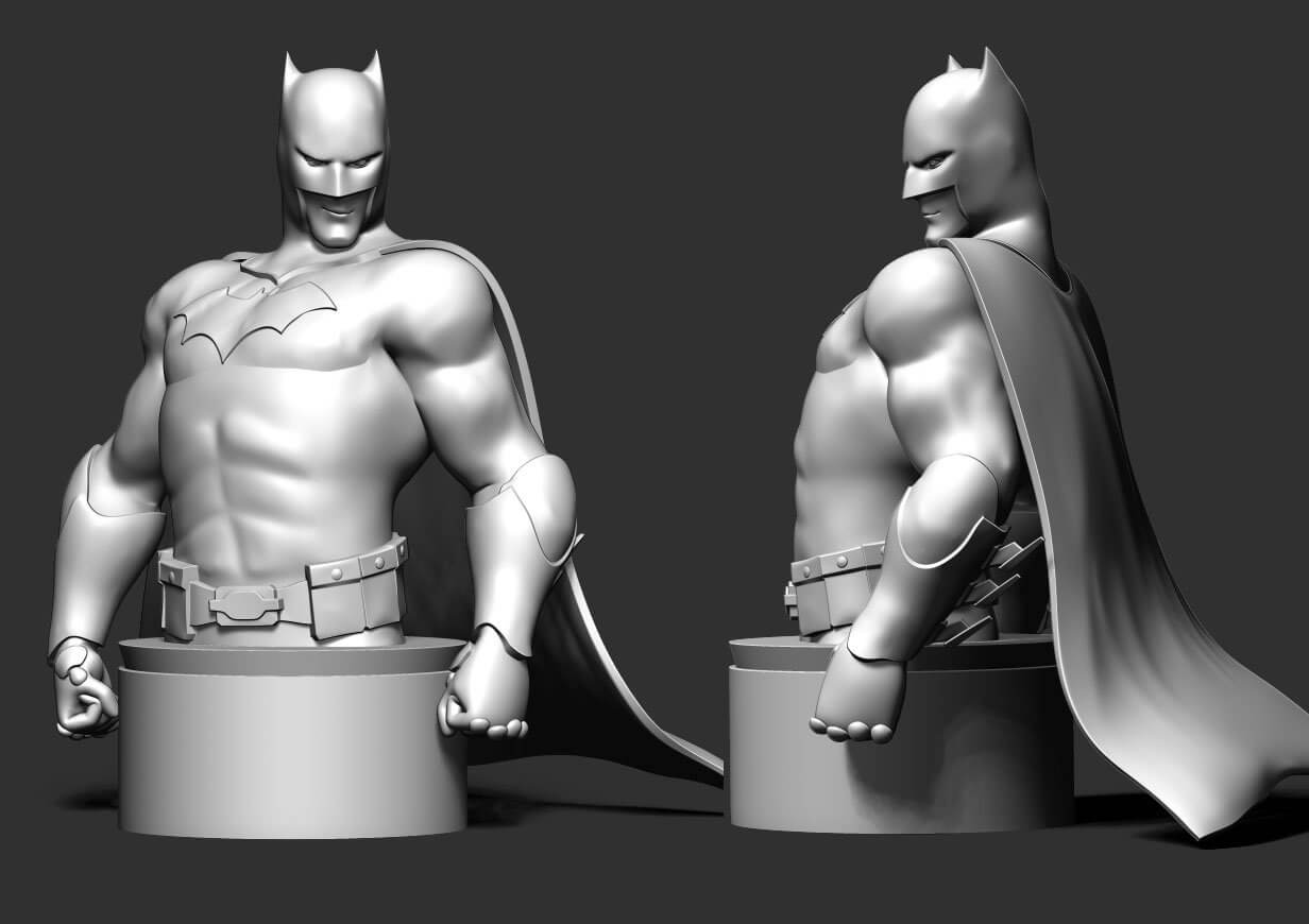 Batman Bust 3D Print Model by Bon Bon Art
