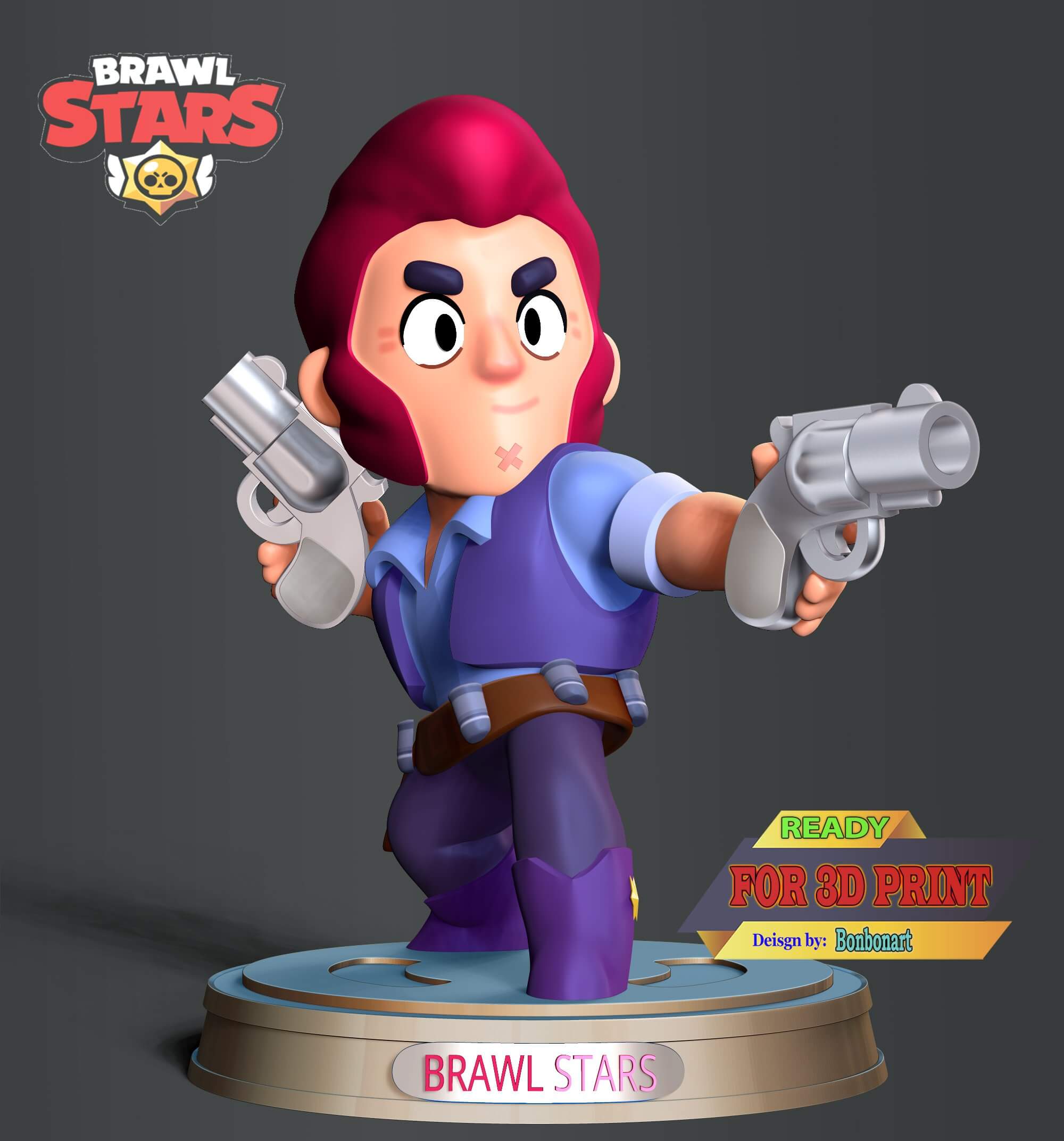 Colt Brawl Stars 3D Model By Bon Bon Art Colt Brawl Stars 3D Model By Bon Bon Art