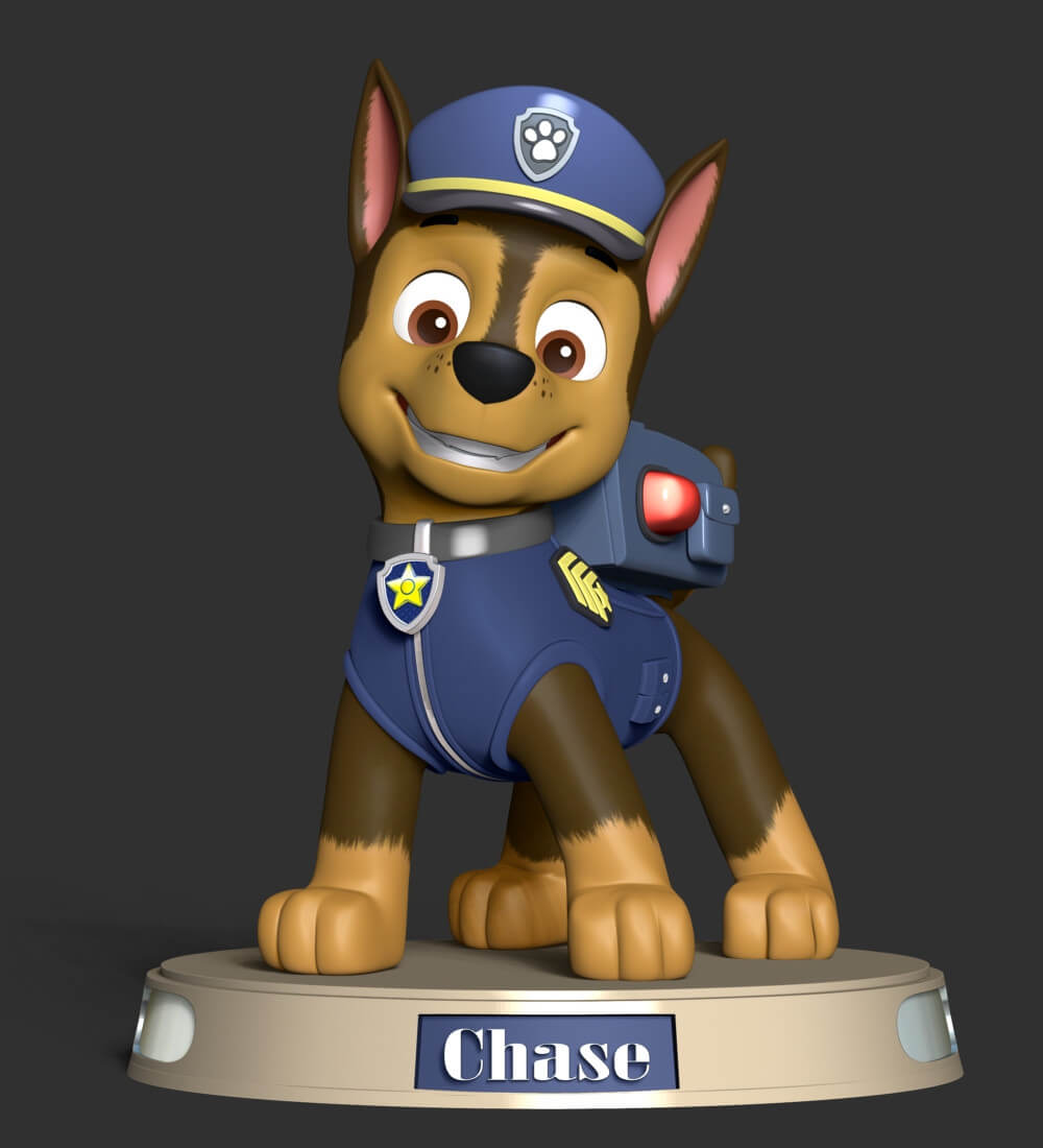 Paw Patrol Chase 3D Model by