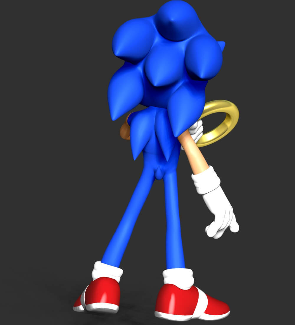 The Sonic Fanart - 3D Model by Bon Bon Art