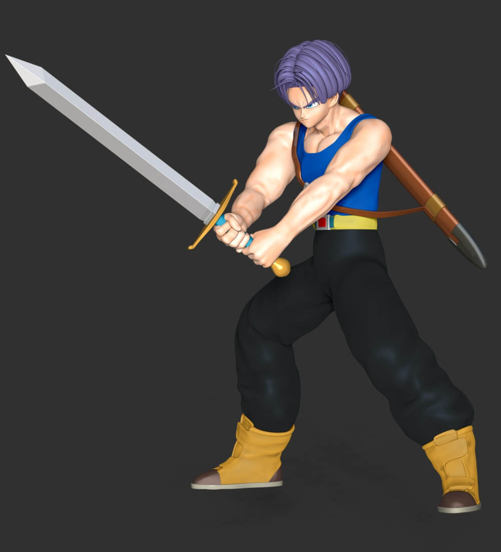 Trunks Jump Force 3D Print Model by Bon Bon Art