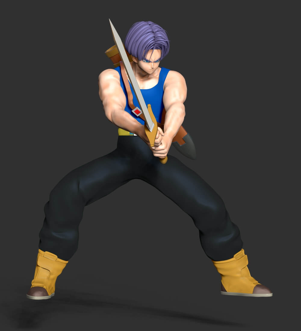 Trunks Jump Force 3D Print Model by Bon Bon Art
