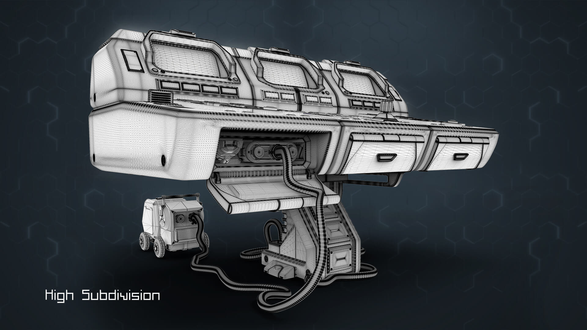 3D Central Computer Control Terminal With Portable Generator by boneytoes