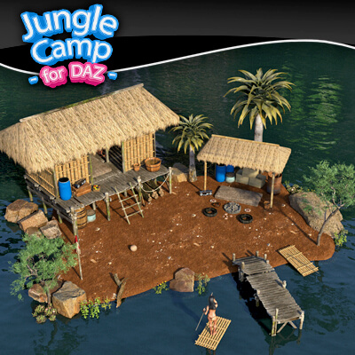 Jungle Camp for Daz by Boobs Academy