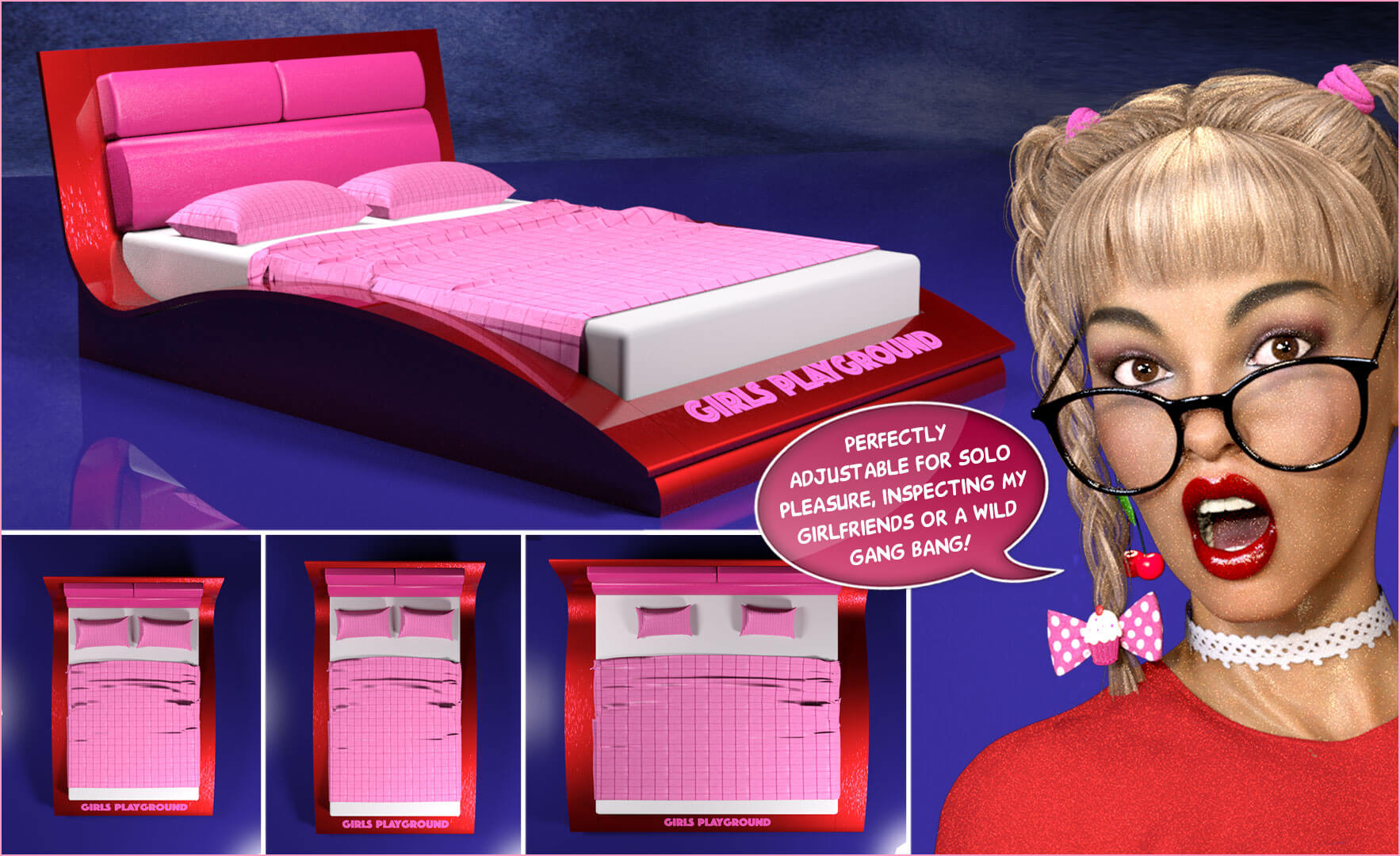 Wet Dreams Bed Daz Content by Boobs Academy