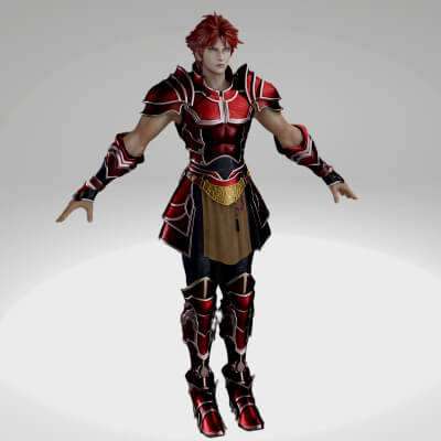 Dissidia Nt - Warrior of Light (Fledgling Warrior) 3D Model by Breakaway