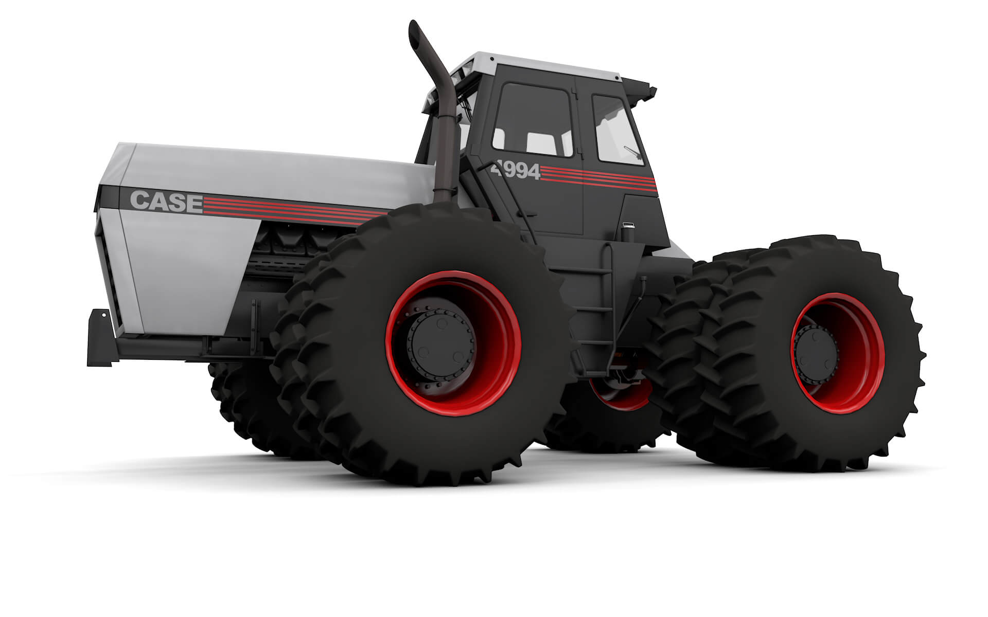 J.i. Case 4994 1984 Tractor White Version 3D Model by brunomcardoso
