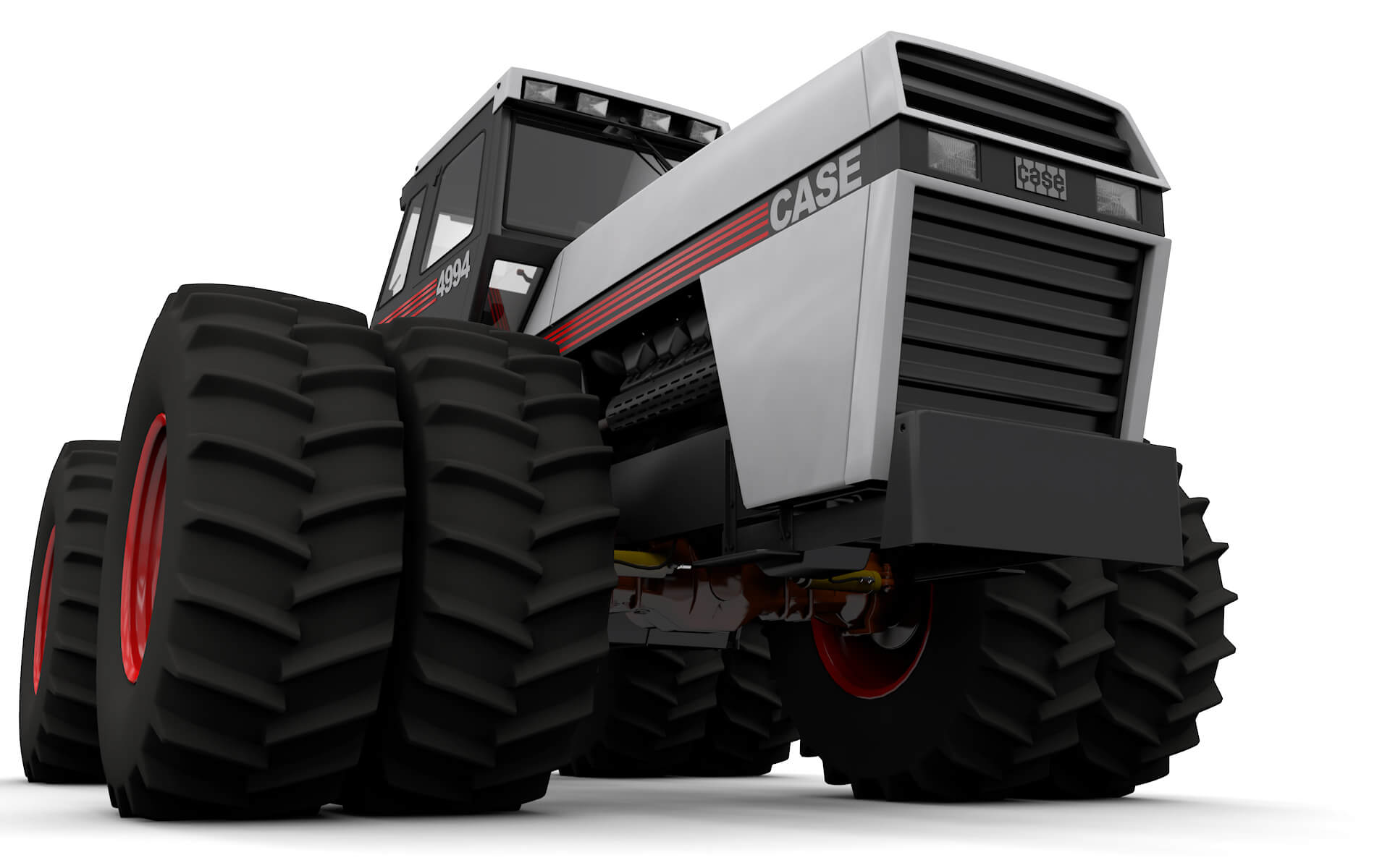 J.i. Case 4994 1984 Tractor White Version - 3D Model by brunomcardoso