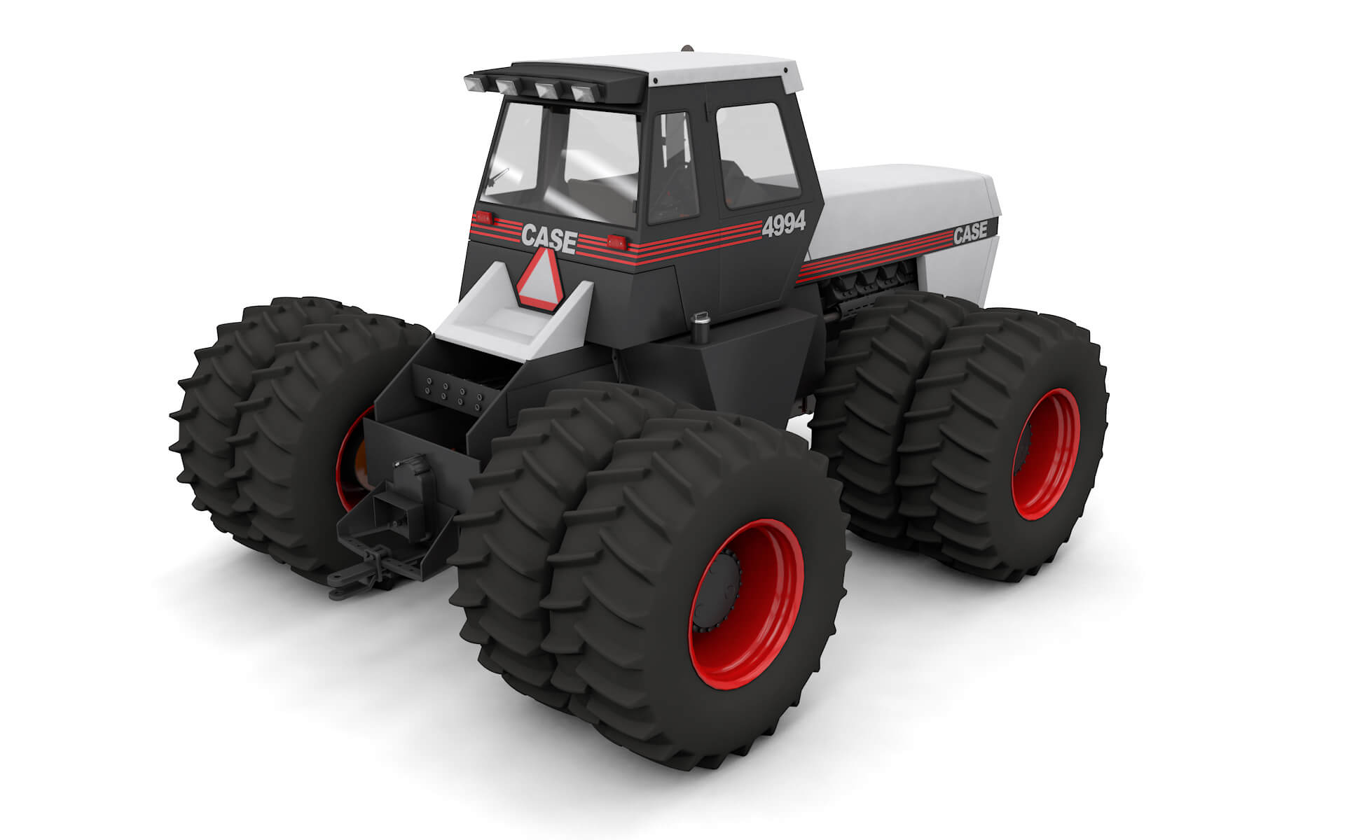 J.i. Case 4994 1984 Tractor White Version 3D Model by brunomcardoso