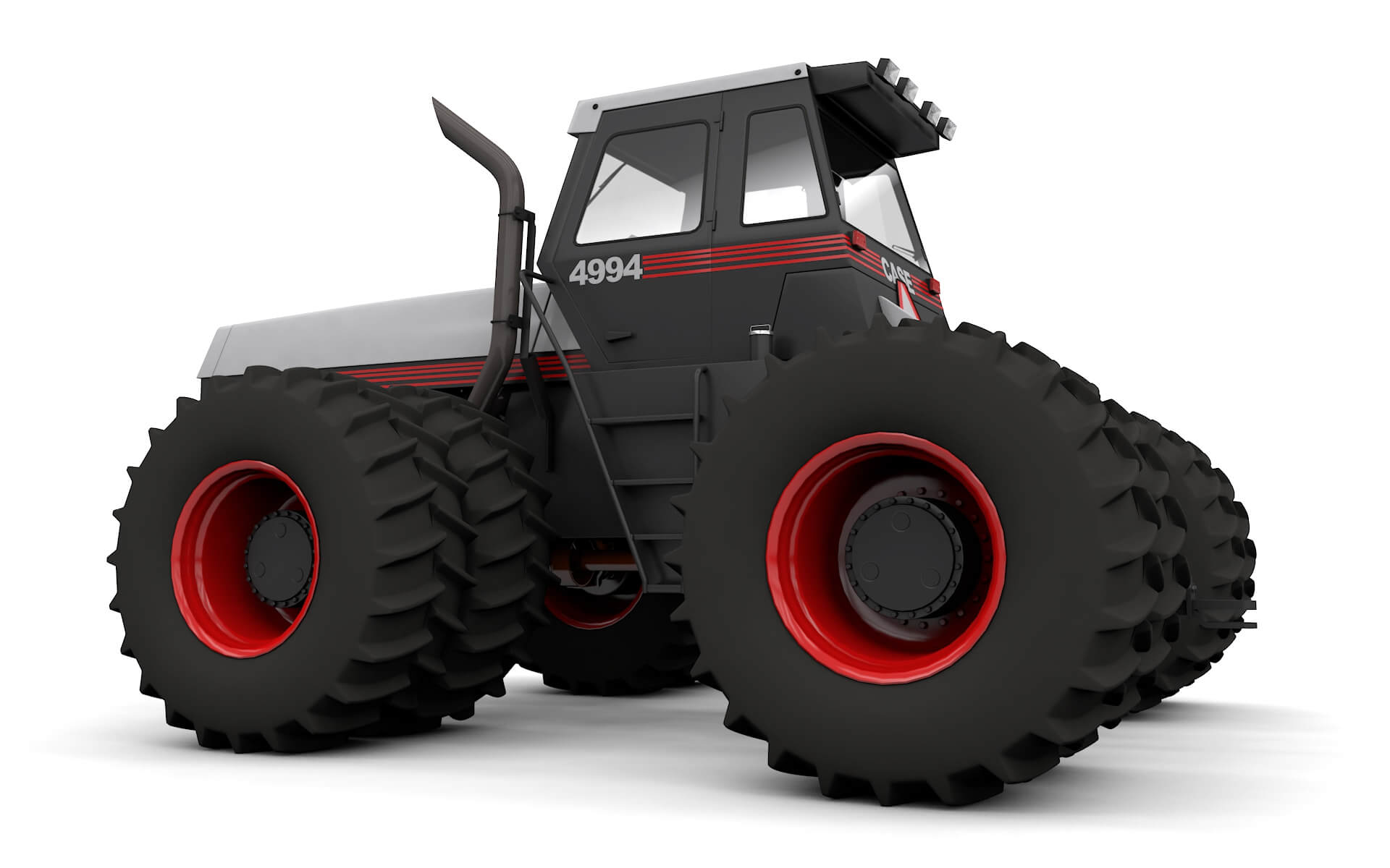 J.i. Case 4994 1984 Tractor White Version 3D Model by brunomcardoso