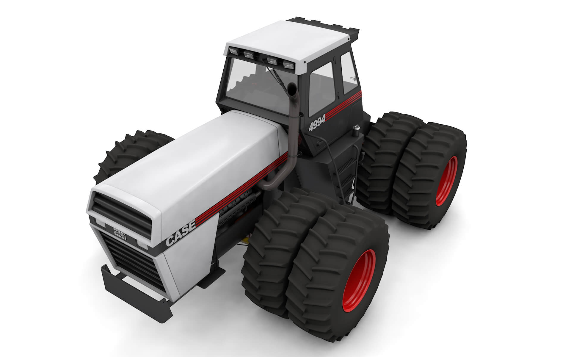 J.i. Case 4994 1984 Tractor White Version 3D Model by brunomcardoso