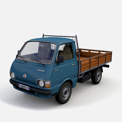Toyota Hiace Pickup Truck 1977 Wood