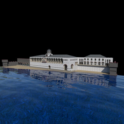 Boukoleon Building With Arches and Windows